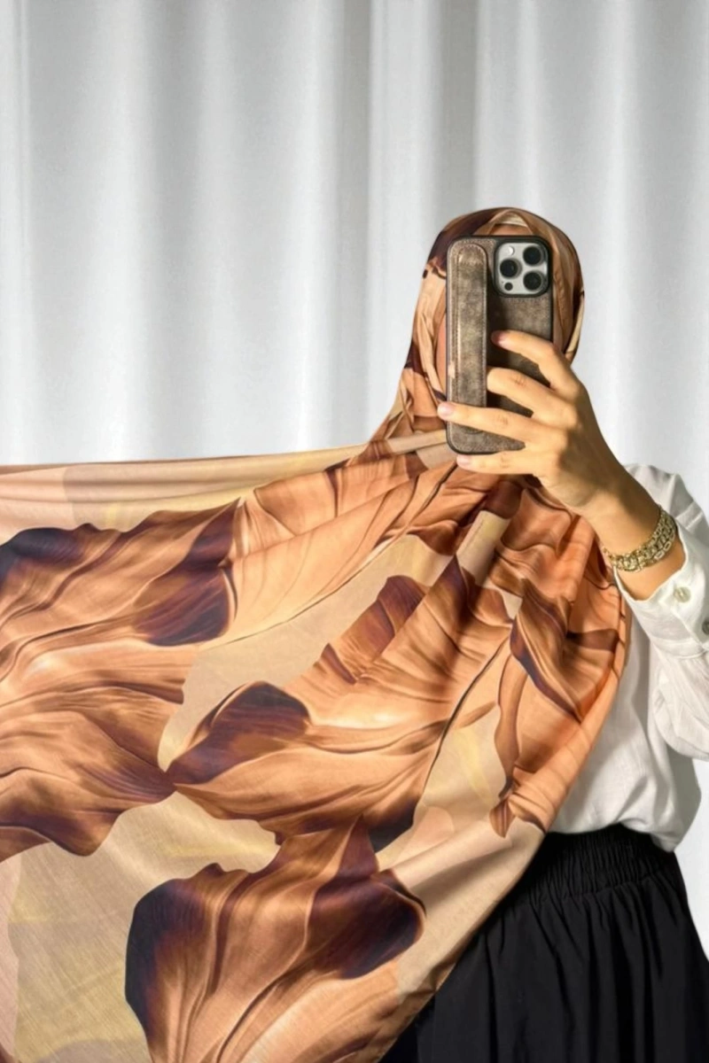 Duha Model Retro Desen Şal - 3