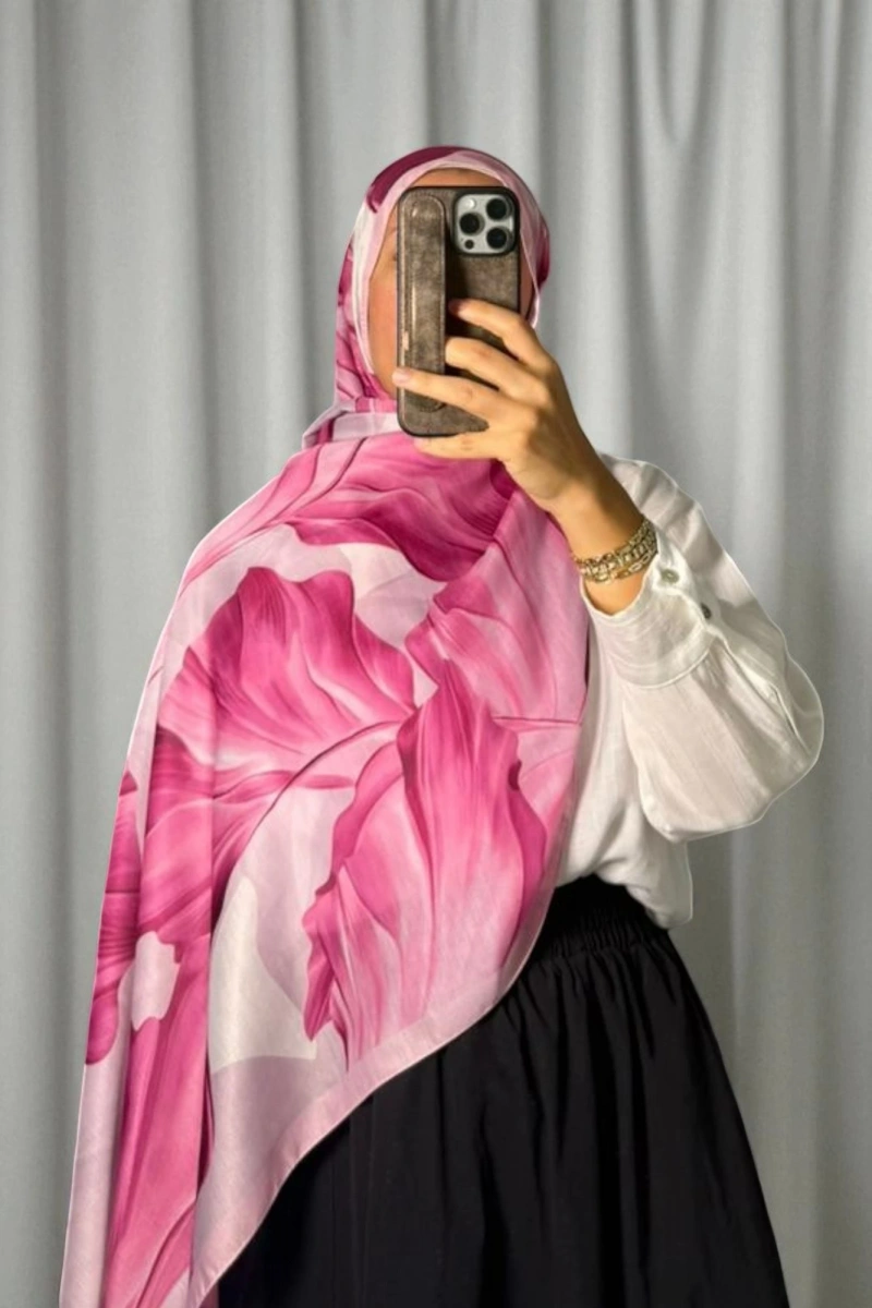 Duha Model Retro Desen Şal - 5