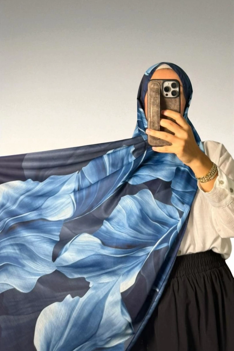 Duha Model Retro Desen Şal - 7