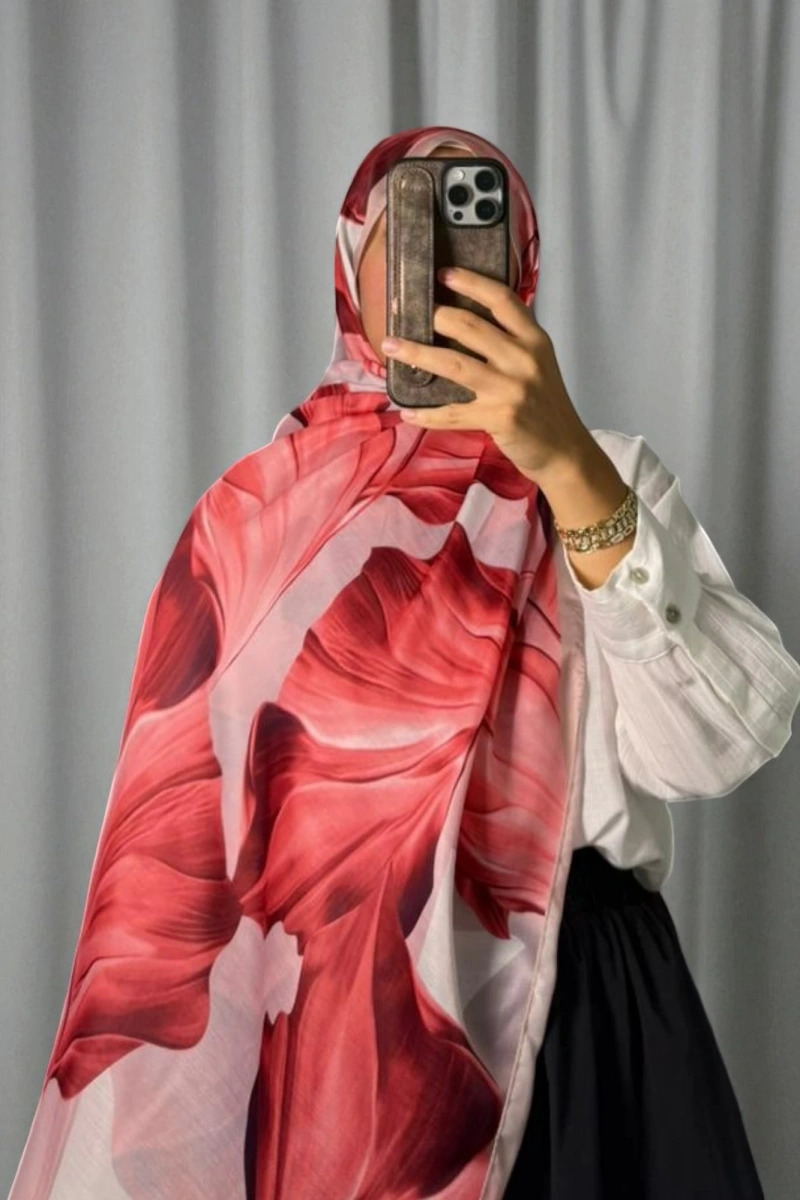 Duha Model Retro Desen Şal - 9