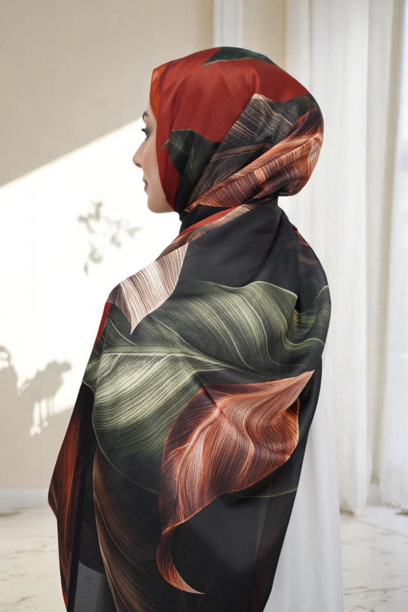 Esinti Model Retro Desen Retro Şal - 5