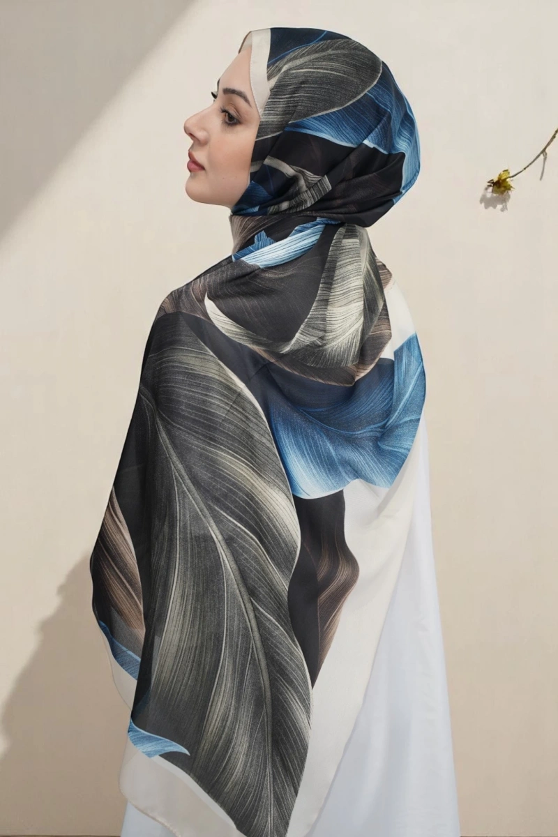 Esinti Model Retro Desen Retro Şal - 7