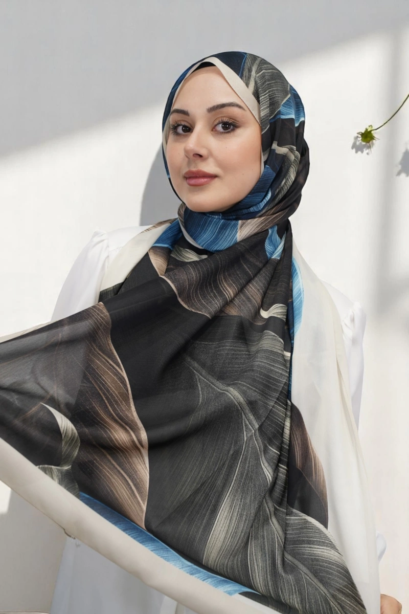 Esinti Model Retro Desen Retro Şal - 7