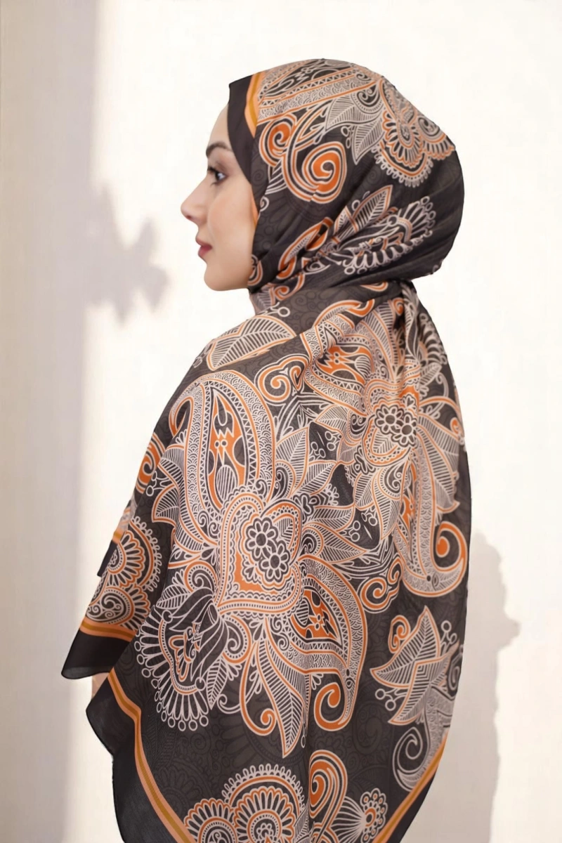 Evora Model Etnik Desen Retro Şal - 2