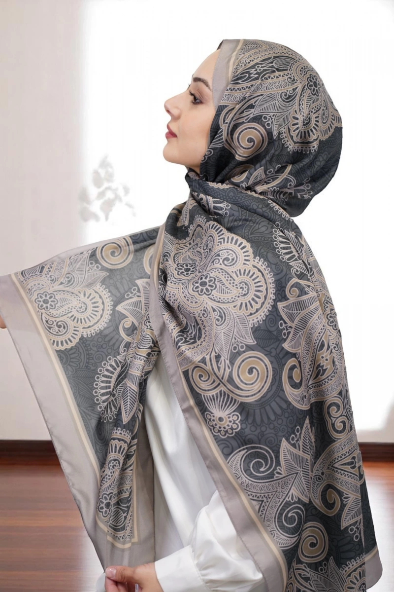 Evora Model Etnik Desen Retro Şal - 3