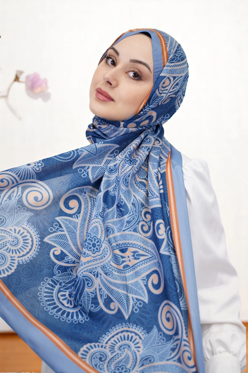 Evora Model Etnik Desen Retro Şal - 5