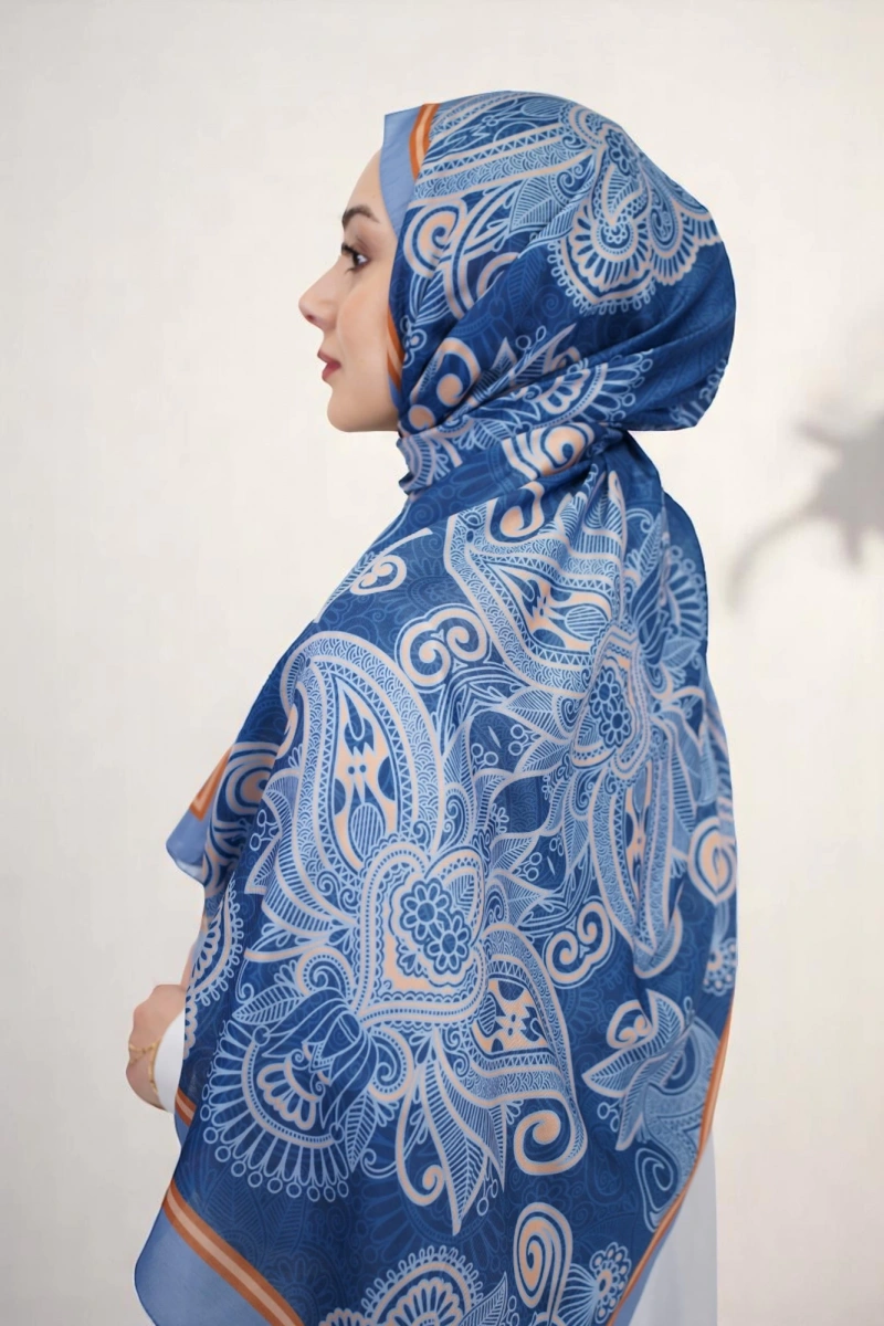 Evora Model Etnik Desen Retro Şal - 5