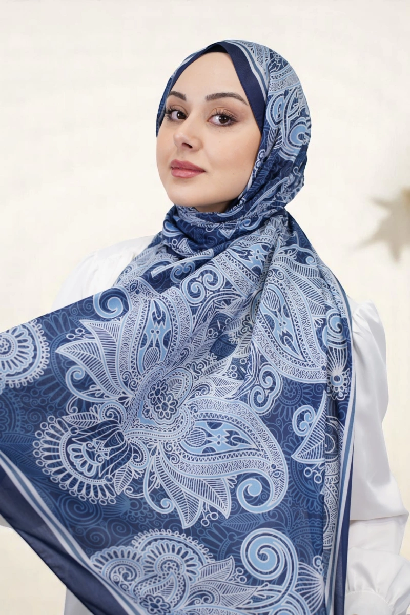 Evora Model Etnik Desen Retro Şal - 6