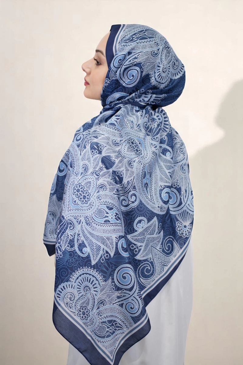 Evora Model Etnik Desen Retro Şal - 6