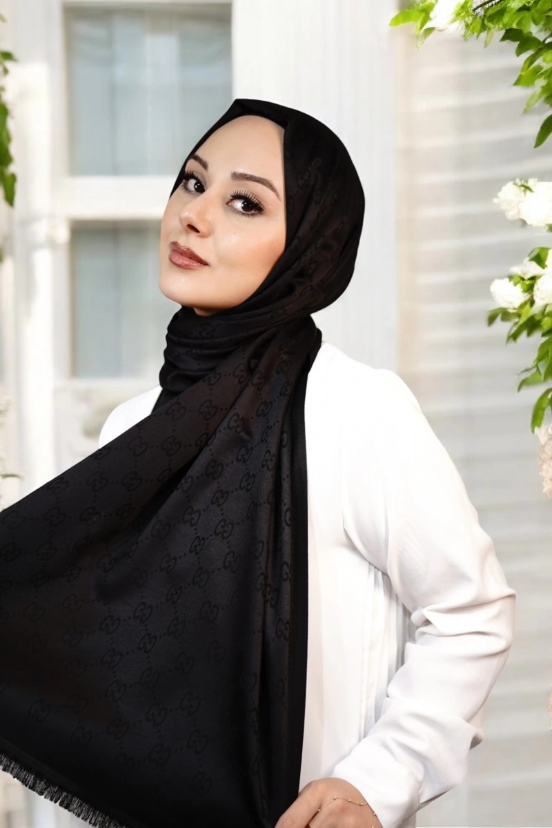 G Model Kaşmir Şal -Siyah