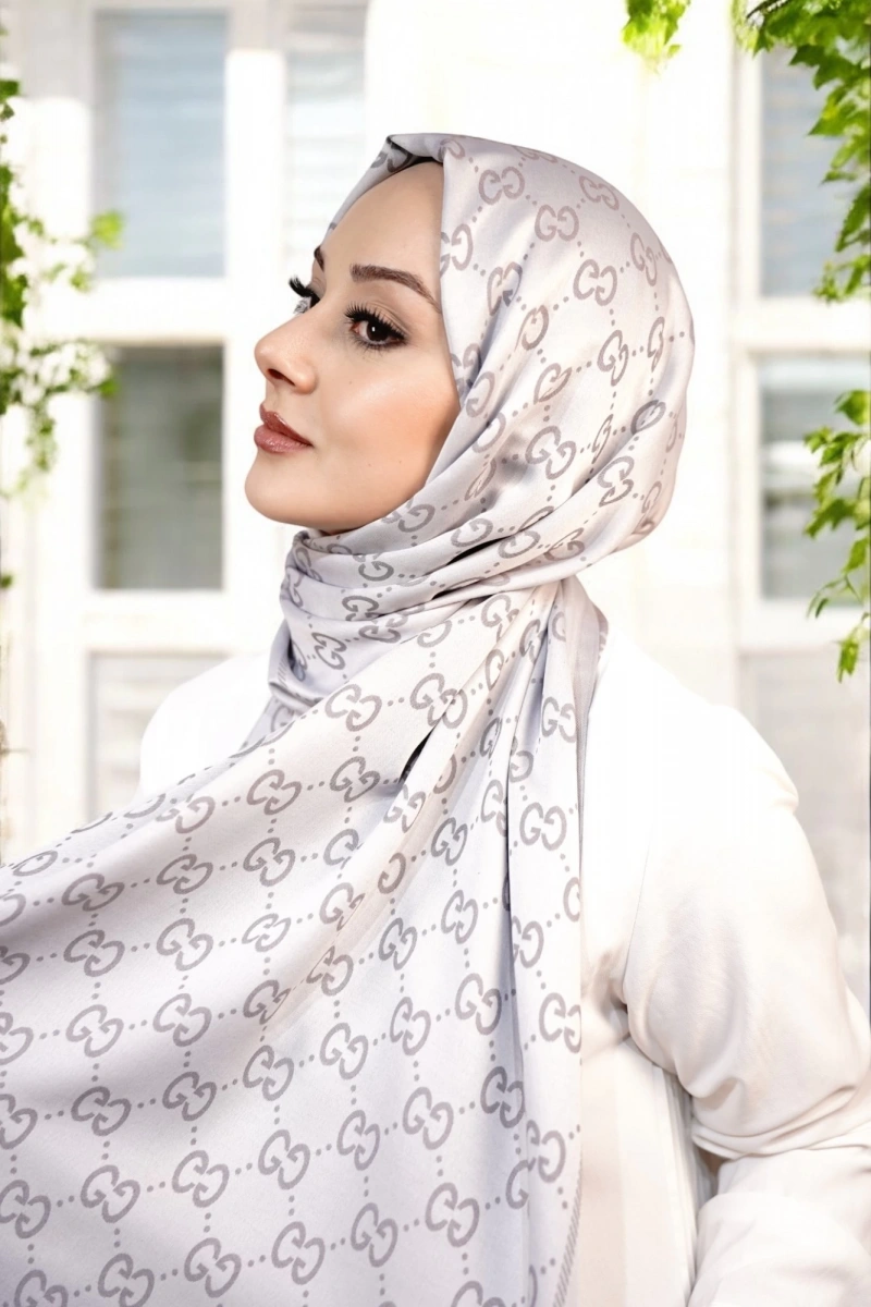 G Model Çift Taraflı Kaşmir Şal - Gri