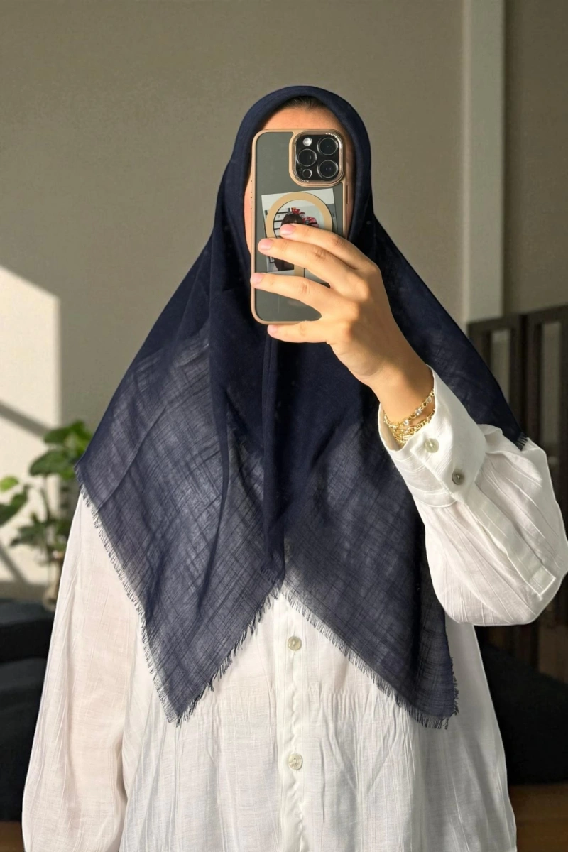 His Model Eşarp - Lacivert