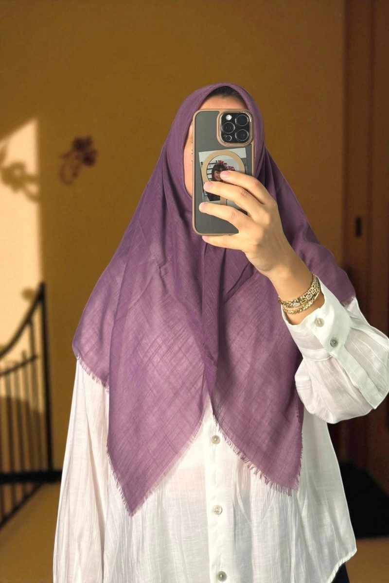 His Model Eşarp - Mürdüm