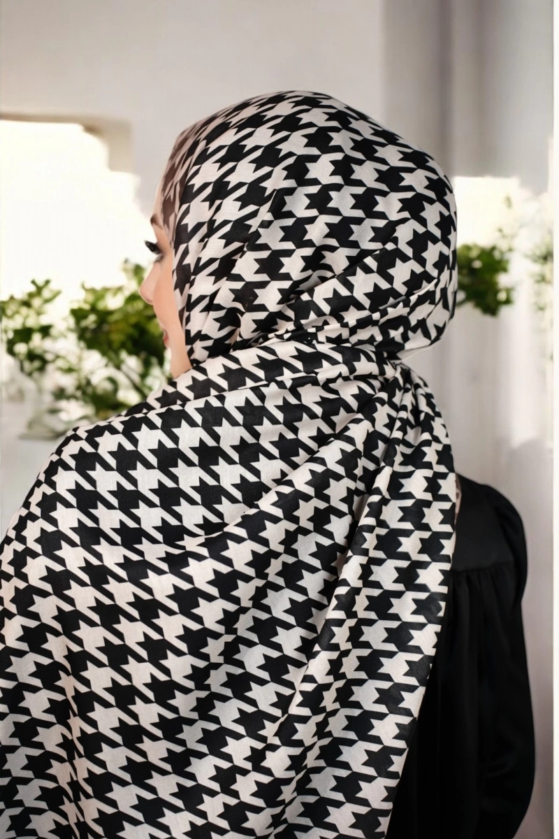 Kazayağı Soft Pamuk Şal - Bej