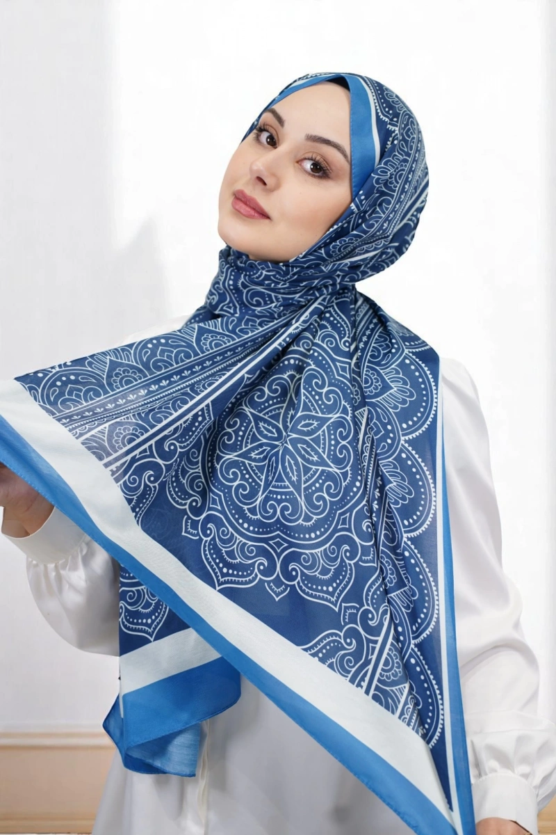 Lisa Model Etnik Desen Retro Şal - 2