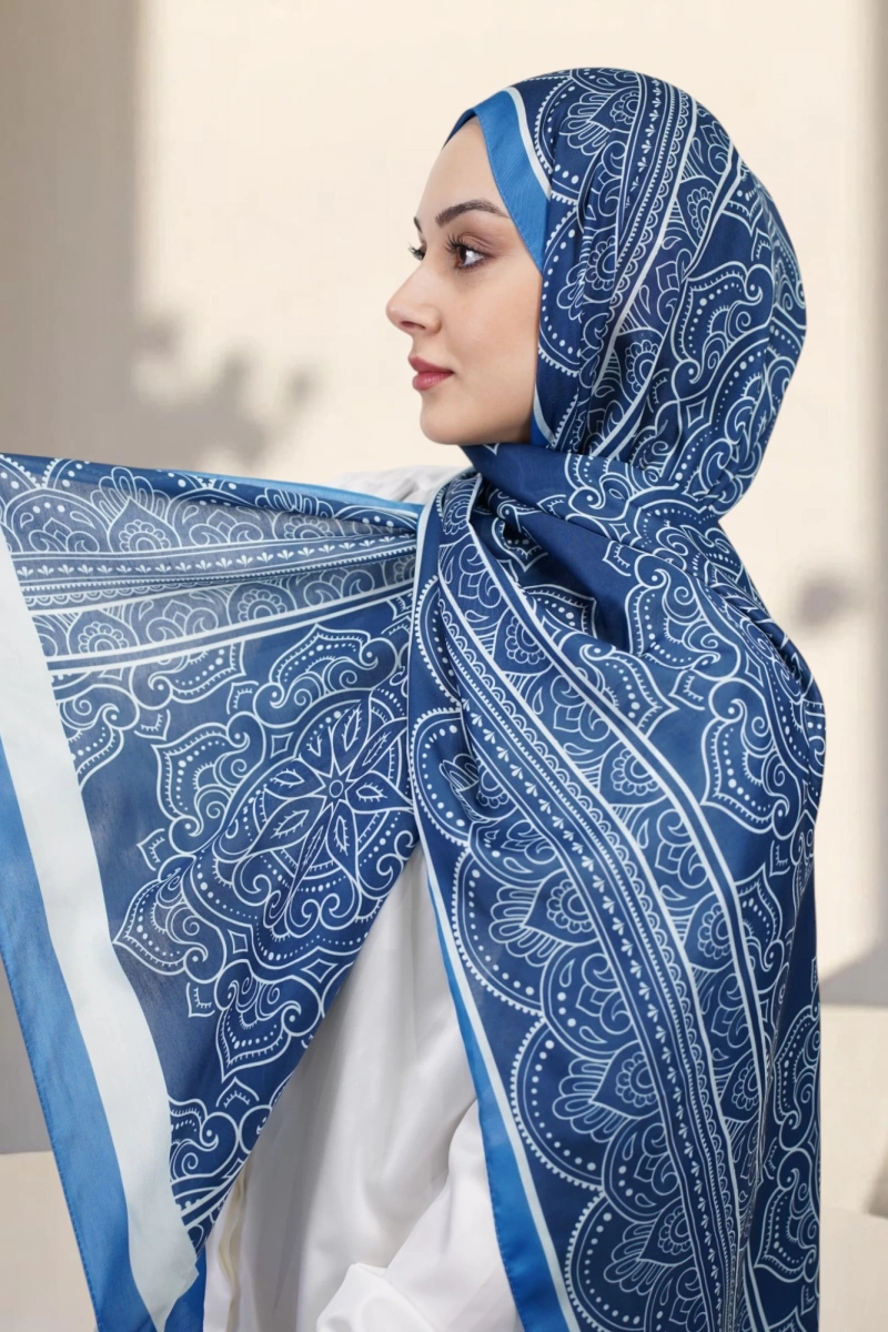 Lisa Model Etnik Desen Retro Şal - 2