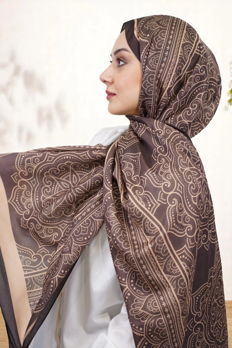 Lisa Model Etnik Desen Retro Şal - 3