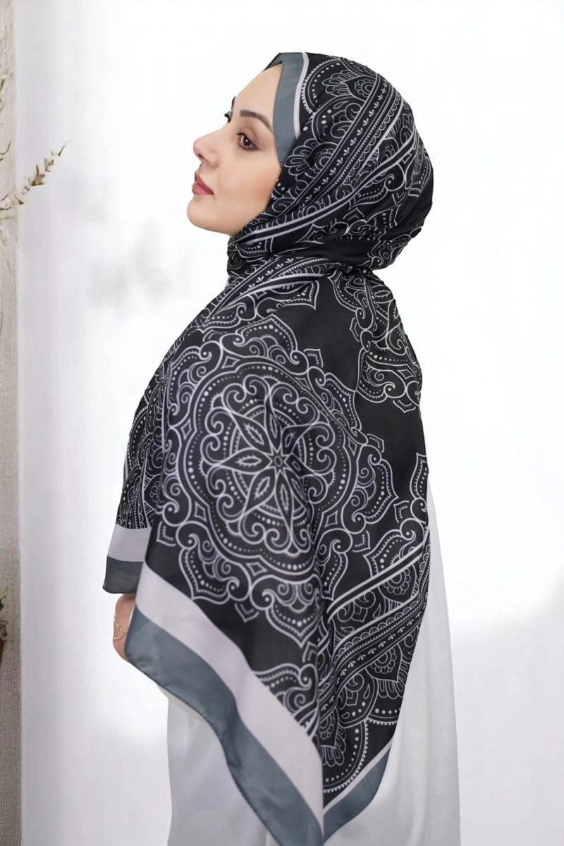 Lisa Model Etnik Desen Retro Şal - 4