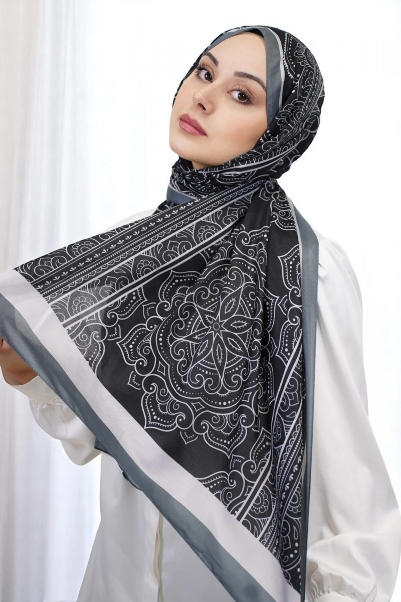 Lisa Model Etnik Desen Retro Şal - 4