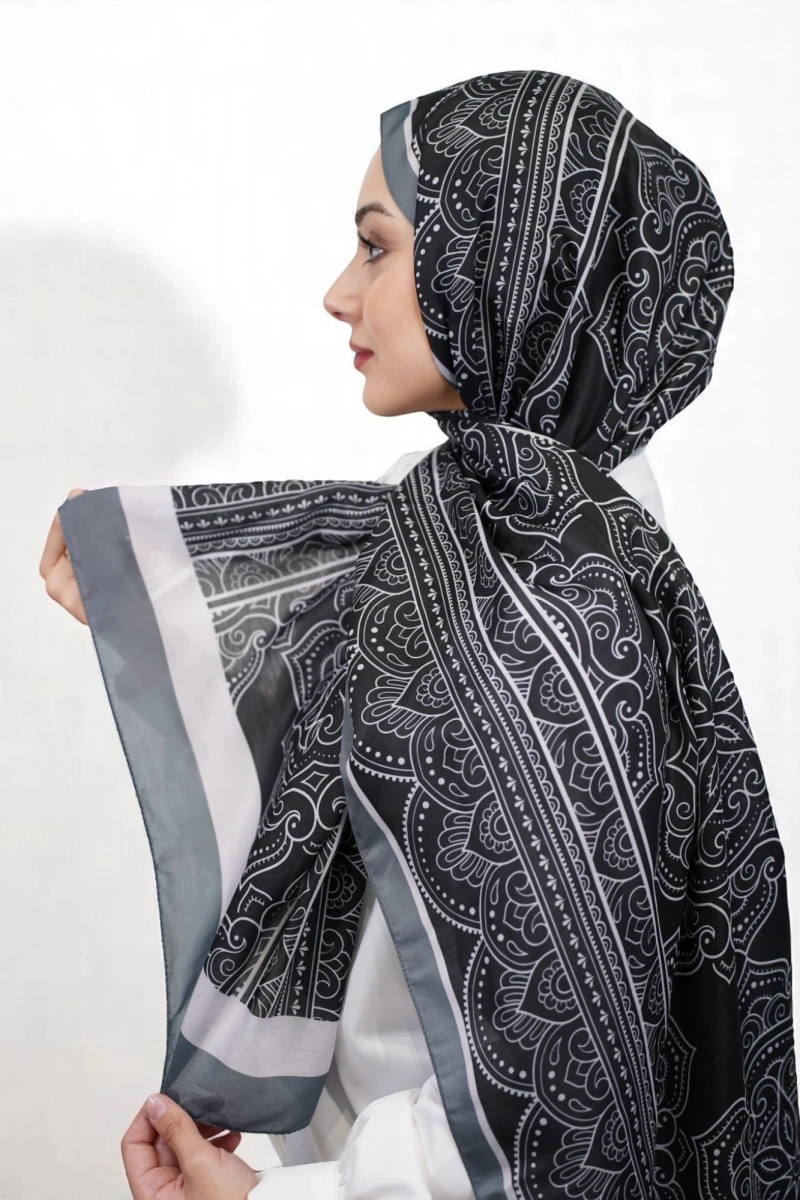 Lisa Model Etnik Desen Retro Şal - 4