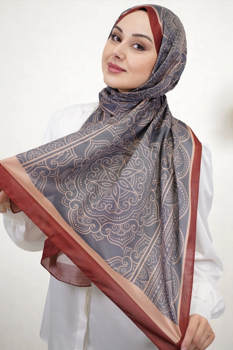 Lisa Model Etnik Desen Retro Şal - 6