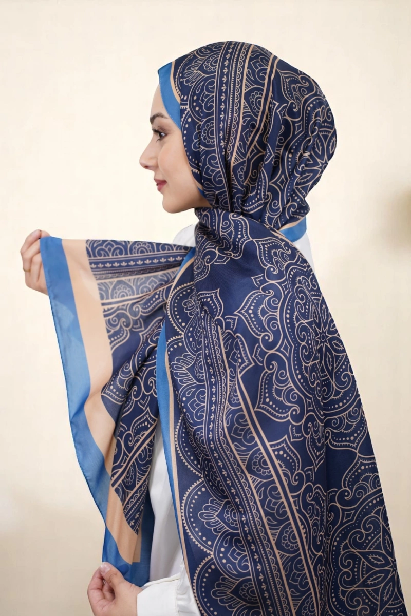 Lisa Model Etnik Desen Retro Şal - 7