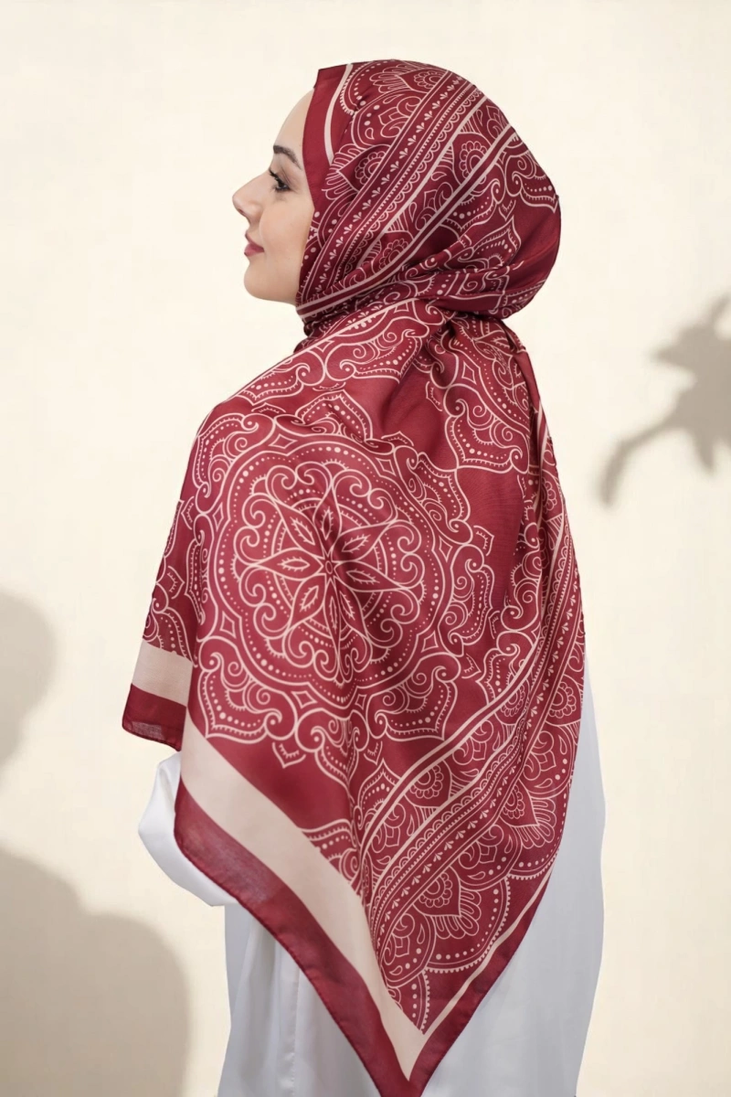Lisa Model Etnik Desen Retro Şal - 8