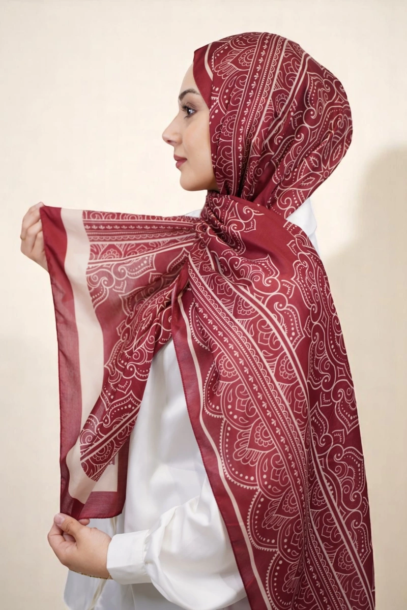 Lisa Model Etnik Desen Retro Şal - 8