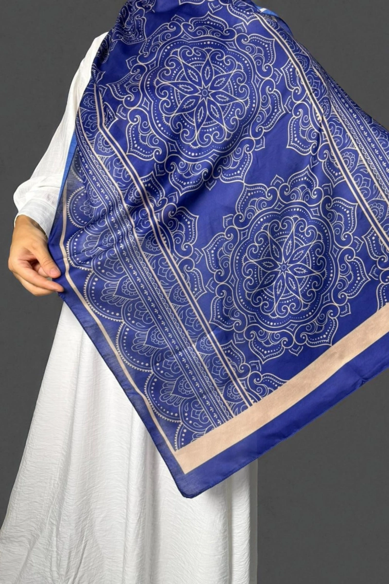 Lisa Model Retro Desen Şal - Saks