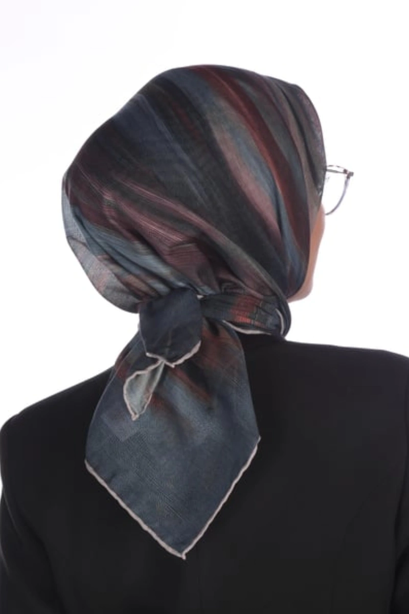 Lovely Desen Eşarp Pamuk Soft - Petrol