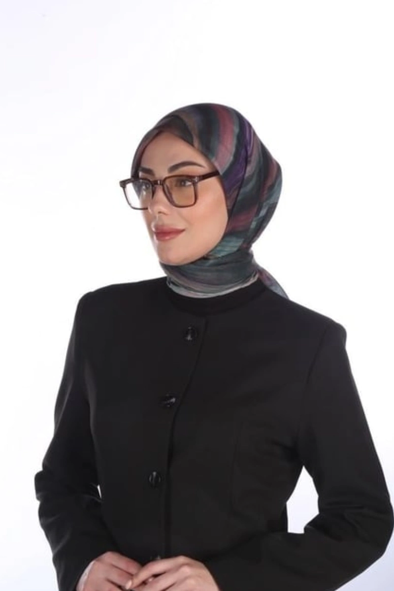 Lovely Desen Eşarp Pamuk Soft - Yeşil