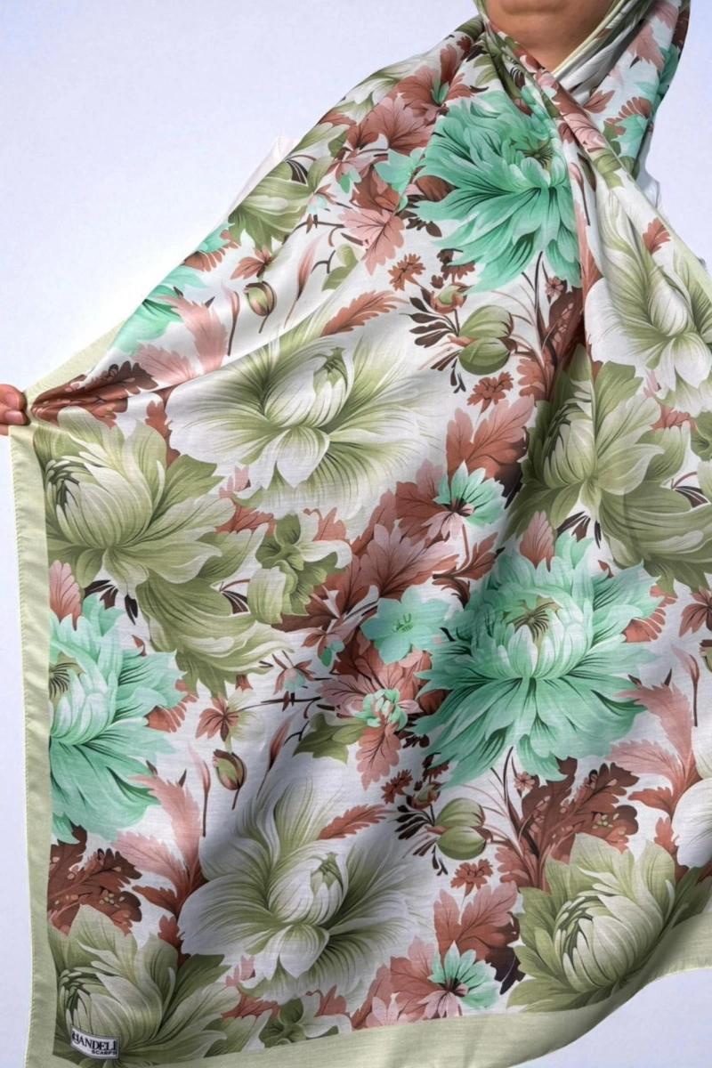 Manolya Model Retro Desen Şal - 10