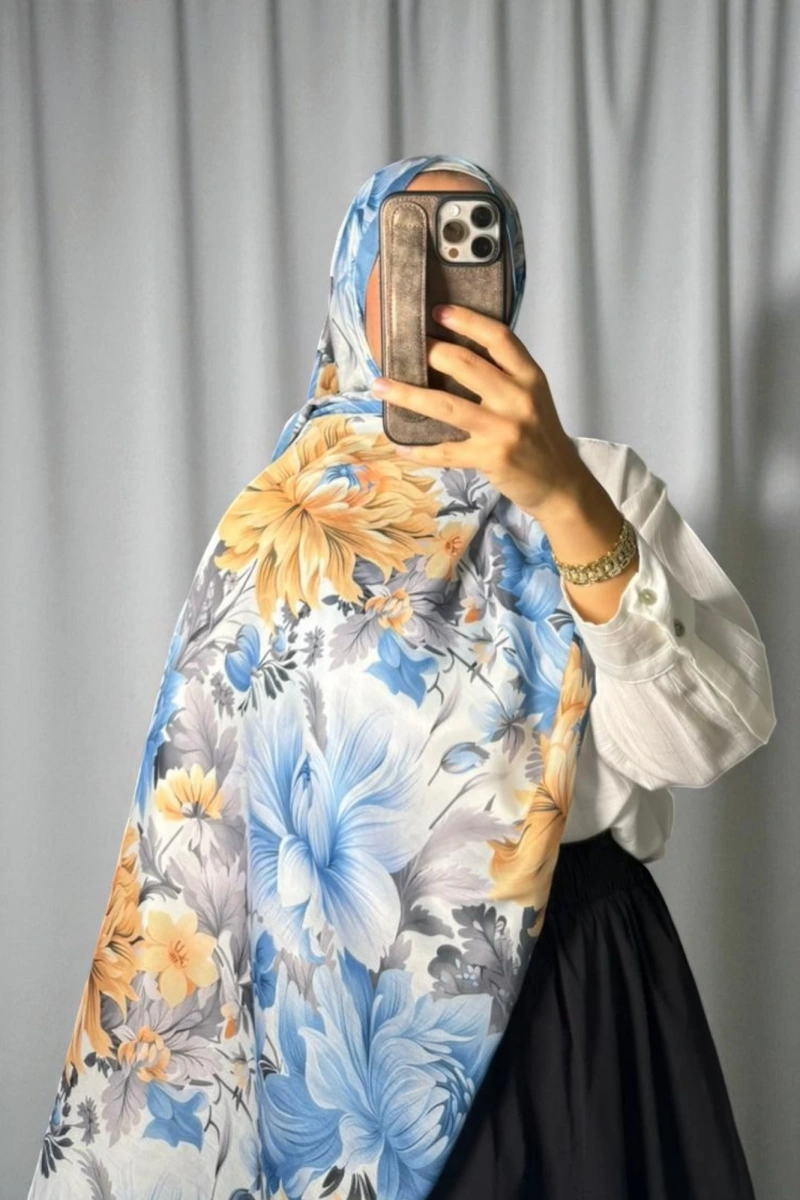 Manolya Model Retro Desen Şal - 3