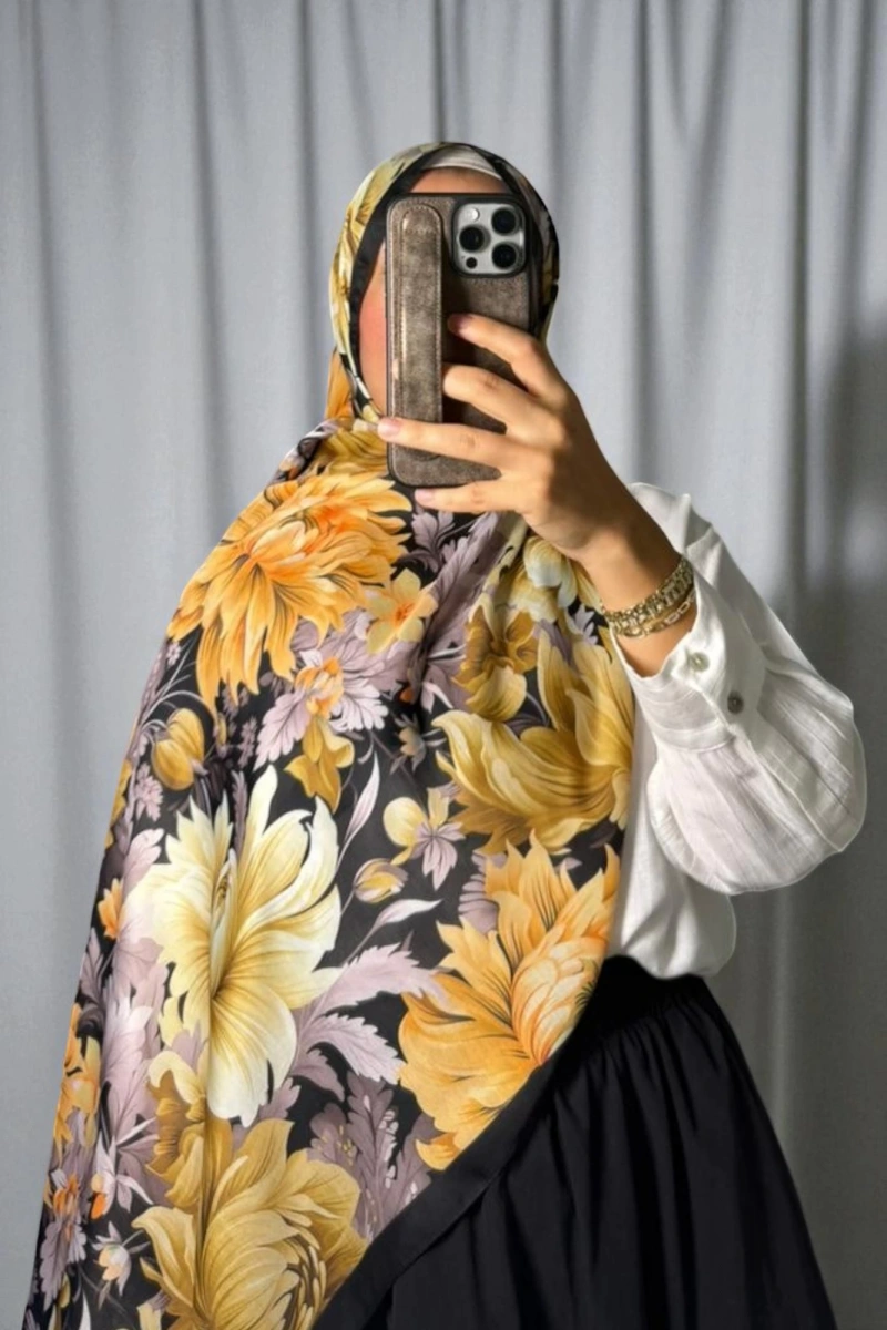 Manolya Model Retro Desen Şal - 4