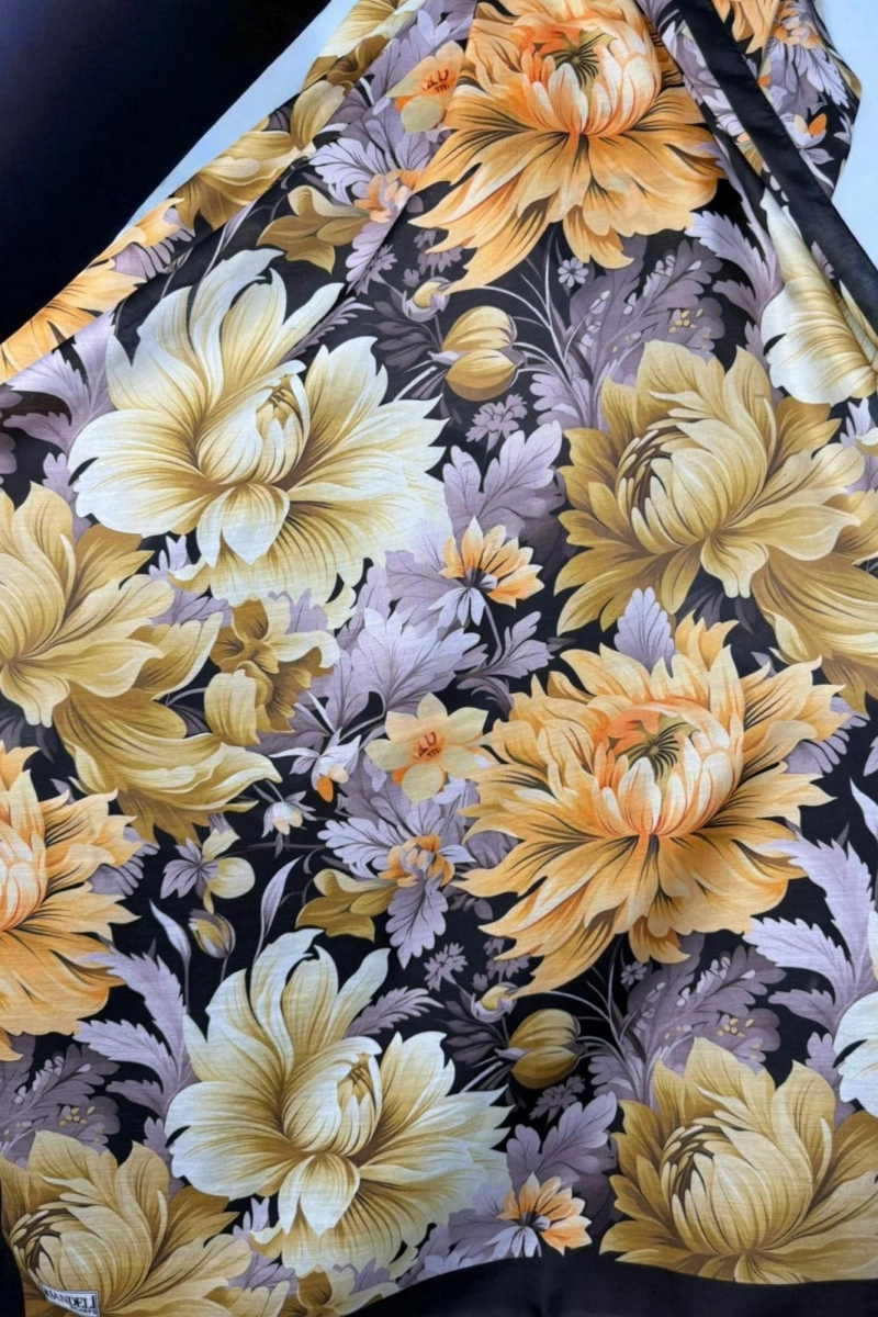 Manolya Model Retro Desen Şal - 4