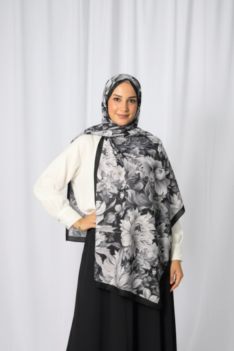 Manolya Model Retro Desen Şal - 5