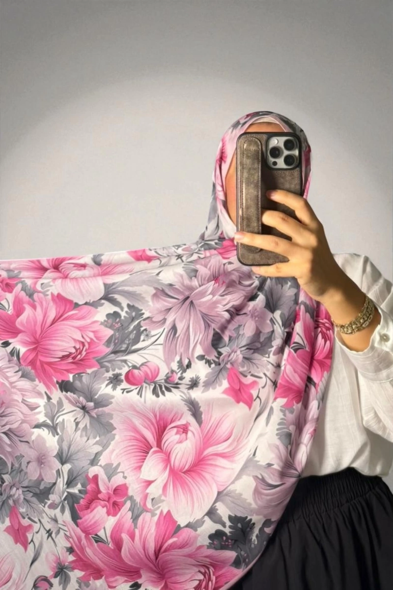 Manolya Model Retro Desen Şal - 7