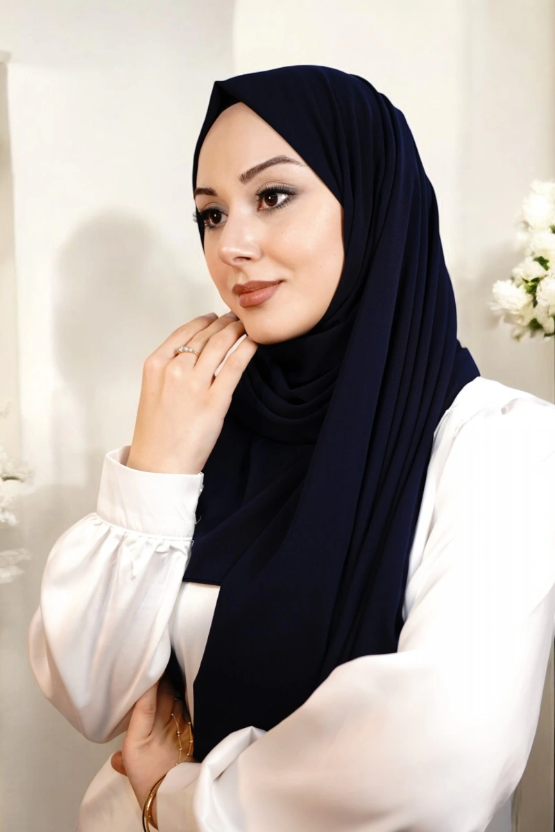 Medine İpeği - Lacivert