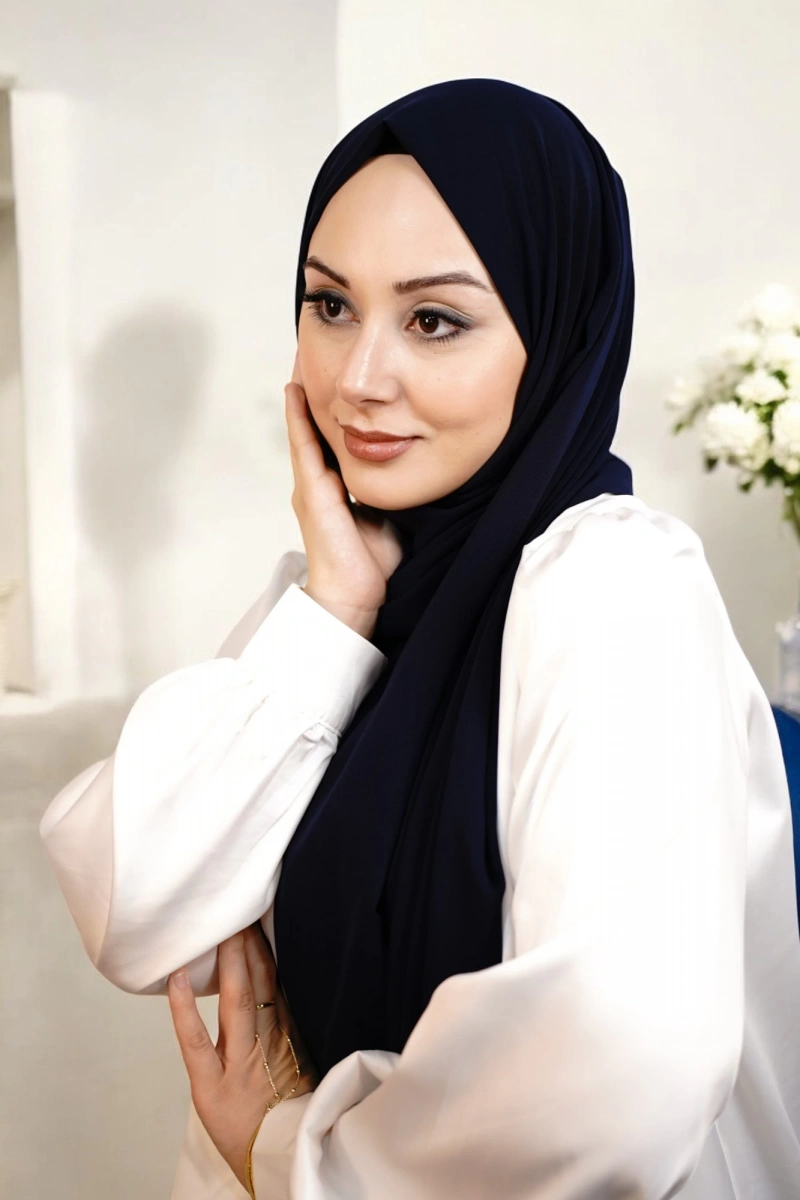 Medine İpeği - Lacivert