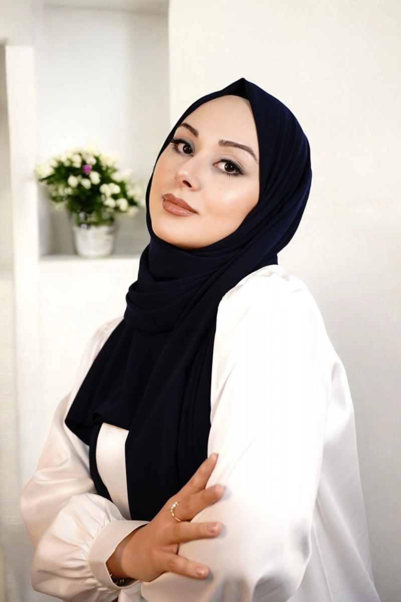 Medine İpeği - Lacivert