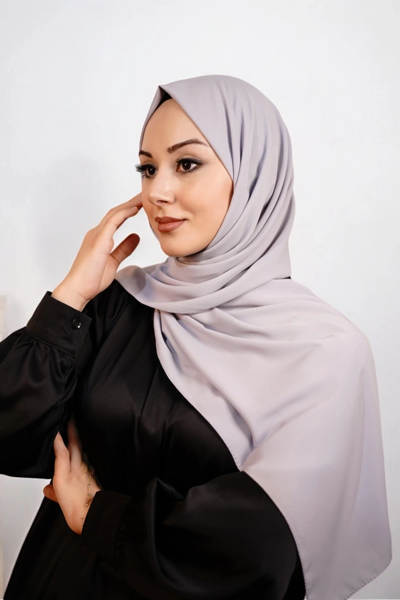 Medine İpeği Lüks Seri - Açık Gri