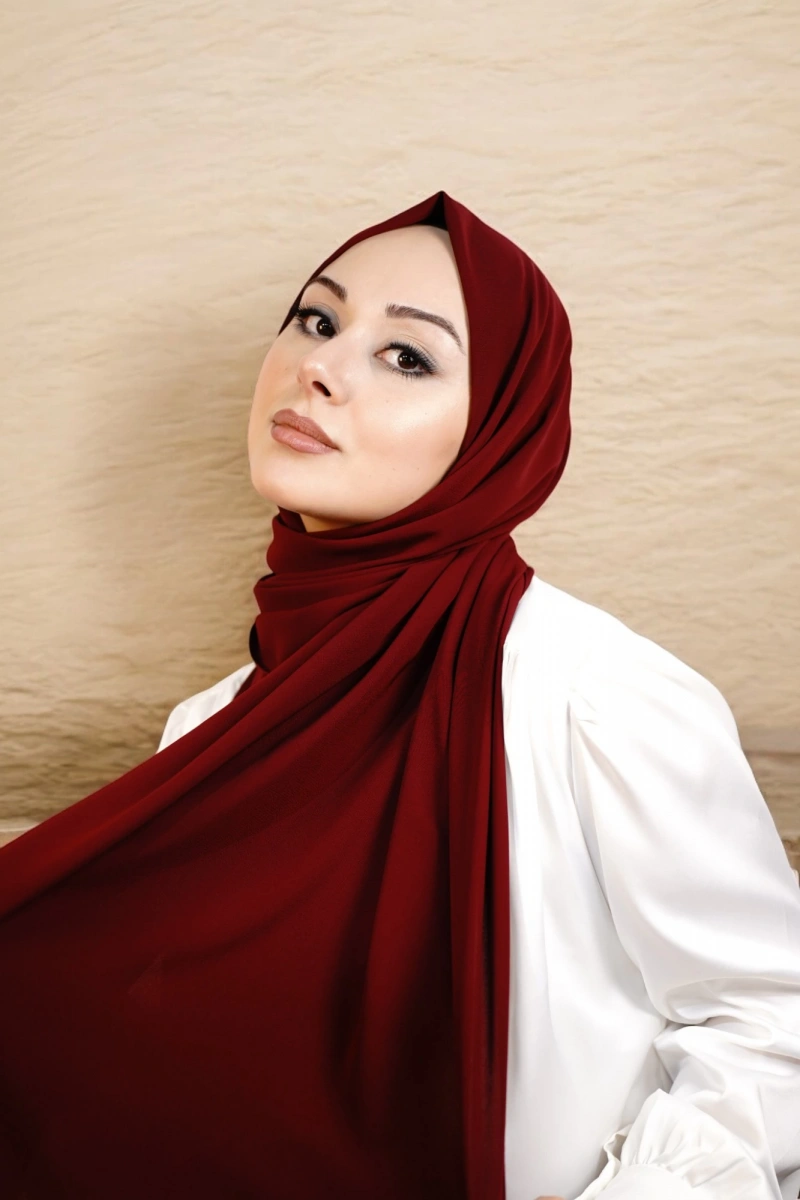 Medine İpeği Lüks Seri - Koyu Kırmızı