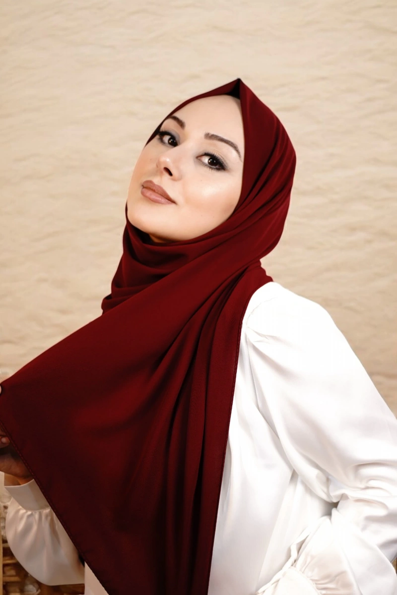 Medine İpeği Lüks Seri - Koyu Kırmızı