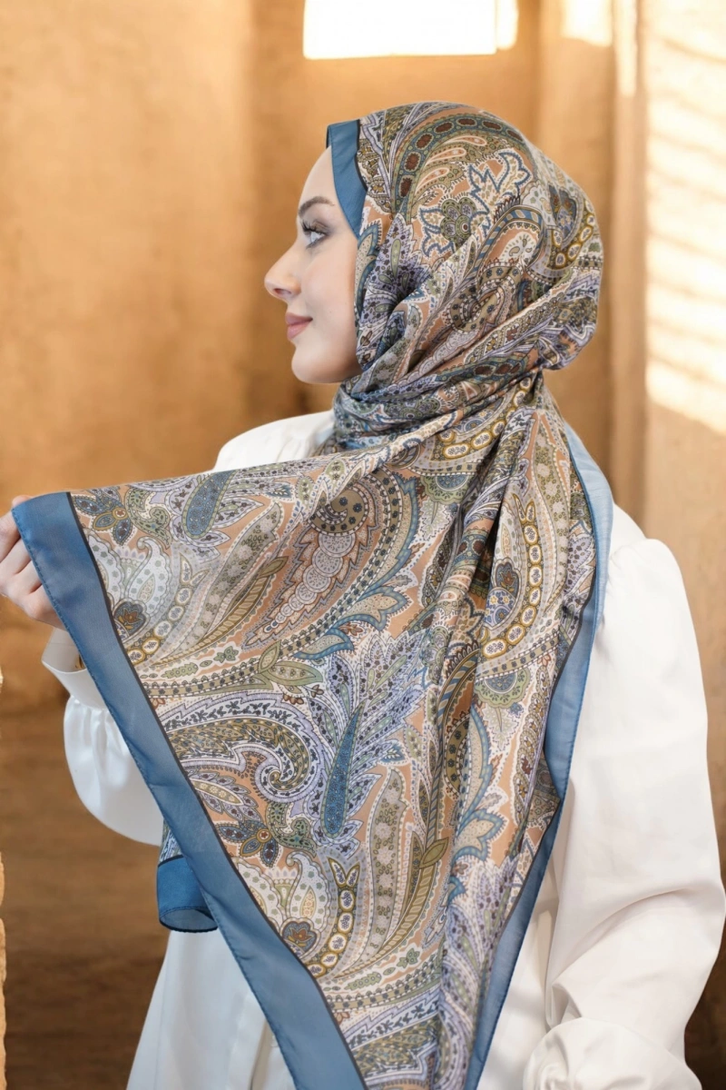 Mostar Model Retro Desen Şal - 9