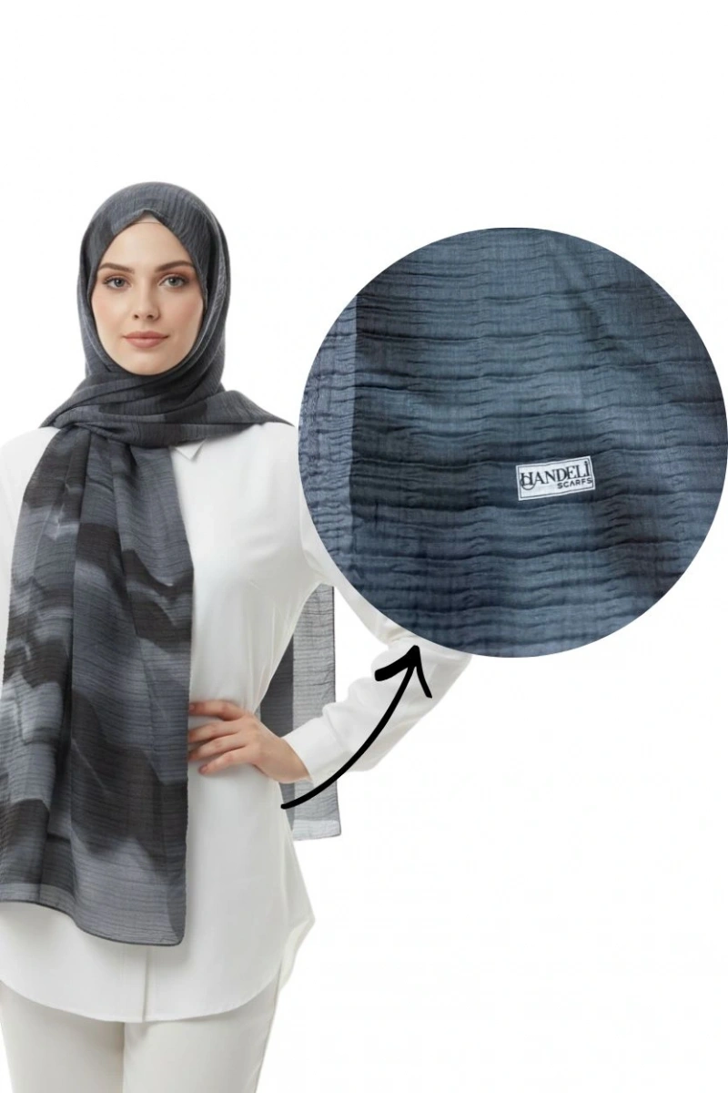 Müslin Şal Rüzgar Desen - Dört Mevsim Konfor - 1