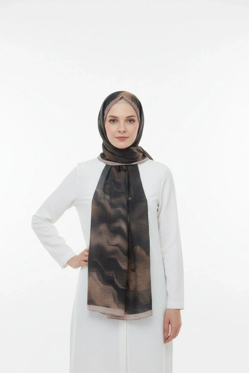 Müslin Şal Rüzgar Desen - Dört Mevsim Konfor - 2