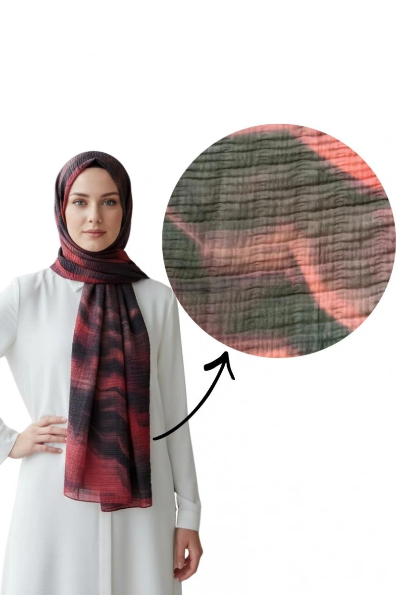 Müslin Şal Rüzgar Desen - Dört Mevsim Konfor - 3