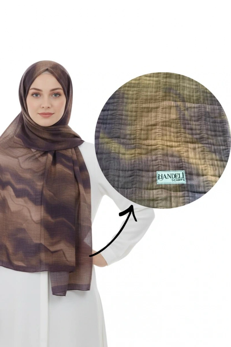 Müslin Şal Rüzgar Desen - Dört Mevsim Konfor - 4