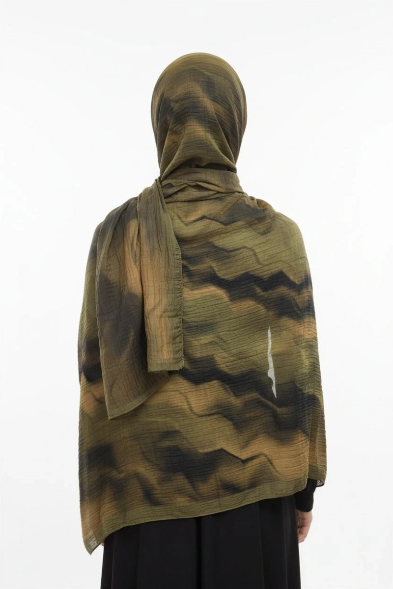 Müslin Şal Rüzgar Desen - Dört Mevsim Konfor - 5