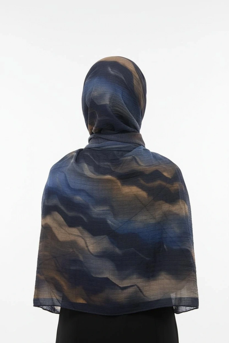 Müslin Şal Rüzgar Desen - Dört Mevsim Konfor - 6